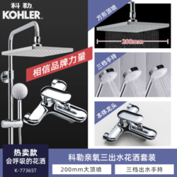 KOHLER 科勒 K-77365T 三出水升降式淋浴花洒套装