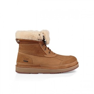 UGG冬季男士鞋子保暖时尚潮流可下翻长靴雪地靴 1098490 43 栗子棕色