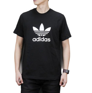 adidas Originals Trefoil T-shirt 男士运动T恤 CW0709 黑色/白色  L