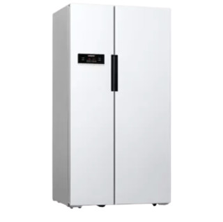 SIEMENS 西门子 冰洗套装 KA92NV02TI变频对开门冰箱 610L+WM12N1600W滚筒洗衣机 8KG  白色