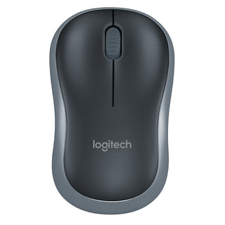 logitech 罗技 M185 2.4G无线鼠标 1000DPI 黑灰