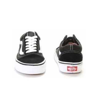 VANS 范斯 经典系列 Old Skool Black 中性运动板鞋 VN000D3HY28 黑白 36.5