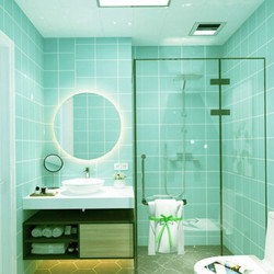 浴室贴纸防水瓷砖贴卫生间墙纸自粘厨房防油耐高温马赛克墙贴 蒂芙尼浅蓝方格 60cm宽*3米长