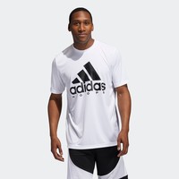 adidas 阿迪达斯 BOS Hoops Tee 男士运动T恤 GN7264 白色 L