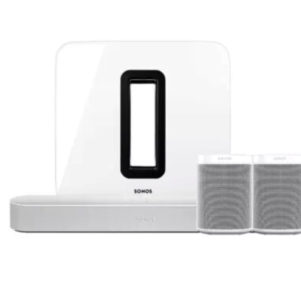 SONOS 搜诺思 PLAYBASE+SUB+One SL 电视音箱套装 白色