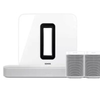 SONOS 搜诺思 PLAYBASE+SUB+One SL 电视音箱套装 白色