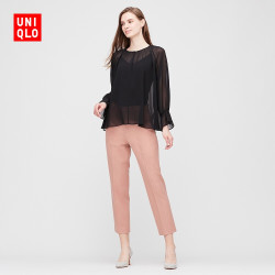 优衣库女装 优衣库女装雪纺上衣 七分袖 优衣库云朵衫 Uniqlo 什么值得买