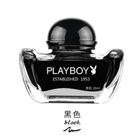 PLAYBOY/花花公子钢笔墨水非碳素不堵笔速干钢笔用学生用钢笔水30ml黑色墨水彩色墨水 黑色