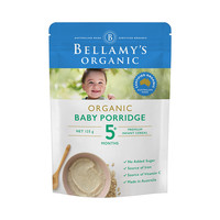 BELLAMY'S 贝拉米 有机婴幼儿燕麦奶糊味高铁米粉米糊125g 3袋装 *3件