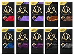 L'OR Espresso Variety Pack - Nespresso* 铝制咖啡胶囊 10粒*10包