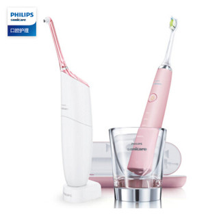 PHILIPS 飞利浦 电动牙刷冲牙器 口腔护理套装 粉色款 HX8491/02