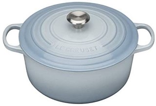 Le Creuset 酷彩 搪瓷铸铁锅 圆形法式砂锅 5-1/2夸脱（约5.20L） 海岸蓝色