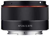 中亚prime会员：Rokinon AF 24mm f/2.8 广角自动对焦镜头适用于索尼 E 安装，黑色