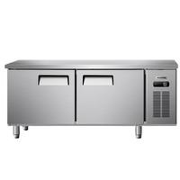AUCMA 澳柯玛 1.8米全冷冻工作台 商用厨房冰箱 不锈钢平冷操作台冰柜 HF-18X8J