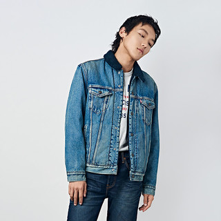 限尺码：Levi's 李维斯 16365 男士仿羊羔绒牛仔夹克