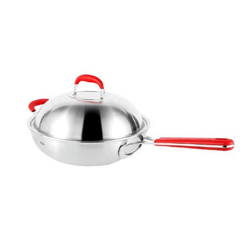 Fissler 菲仕乐 炒锅(30cm、无涂层、304不锈钢)