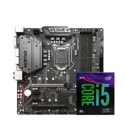 intel 英特尔 i5-9400F处理器 + 微星 B360M MORTAR 迫击炮主板