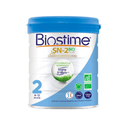 BIOSTIME 合生元  有机较大婴儿奶粉 2段（6-12月）800克/罐 *4件