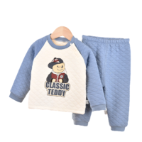 CLASSIC TEDDY 精典泰迪 儿童保暖家居服套装 棒球熊款 蓝色 73cm
