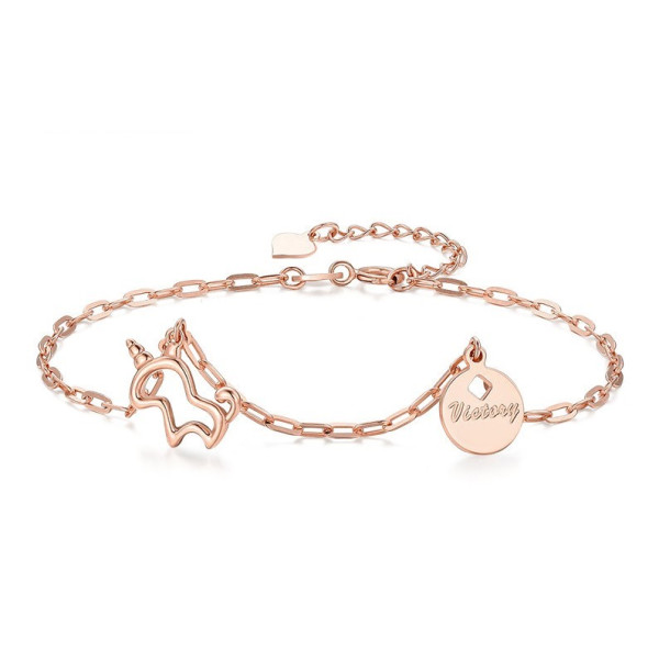 商品chjjewellery潮宏基sck30003148女士独角兽红18k金手链