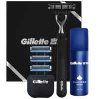Gillette 吉列 锋速3手动剃须刀套装（1刀架 4刀头 1剃须啫喱）赠洁面乳 20g