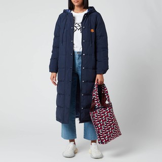 KENZO 女士双面加长羽绒服