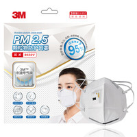 3M 口罩KN95防流感 防粉尘 防雾霾 防pm2.5 头戴式呼吸阀防尘  9502V 雾霾口罩（3只/包）