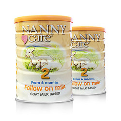￥980.00Nanny Care 婴幼儿羊奶粉 2段 2*900g/罐（适合6-12个月的宝宝）