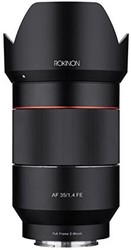 Rokinon AF 35mm f/1.4 自动焦距广角全镜头适用于 Sony FE 安装，黑色 (IO3514-E)