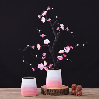 Hoatai Ceramic 华达泰 中式粉色渐变花瓶套装 *3件