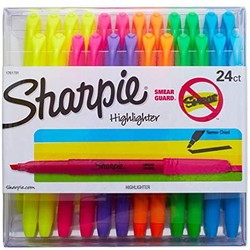 Sharpie Accent 口袋荧光笔，尖头，多种颜色，24 支装 *2件
