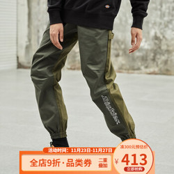 Dickieslogo印花橡筋慢跑裤 男式秋季新品休闲长裤子DK008065 军绿色 028