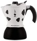 Bialetti 比乐蒂 Mukka Express 咖啡煮壶 铝制，21.3 x 17.5 x 13，黑色/白色
