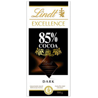 苏宁SUPER会员、有券的上：Lindt 瑞士莲 进口特醇85%可可黑巧克力 100克/盒 *3件