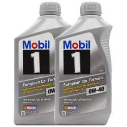 Mobil 美孚 1号 全合成机油 0W-40 A3/B4 SN 1Qt *2瓶