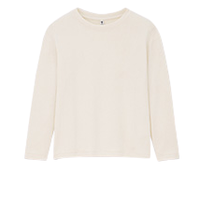 UNIQLO 优衣库 女童摇粒绒圆领针织衫 430839 乳白色 110cm