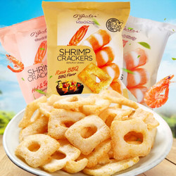 奥嘉莱印尼进口 原味木薯片 虾片三包装90g *2件