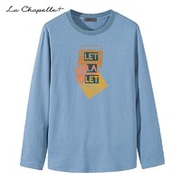 La Chapelle 拉夏贝尔 LaChapelle 拉夏贝尔 男款 纯棉宽松长袖T恤
