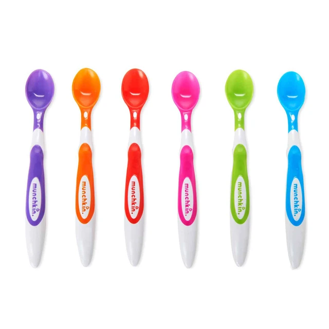munchkin 满趣健 10062 儿童软头勺 6支装 多色
