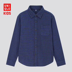 UNIQLO 优衣库 432033 儿童法兰绒格子衬衫