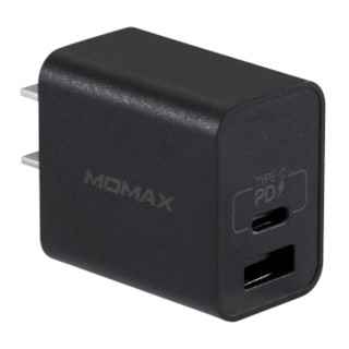 momax 摩米士 苹果快充PD充电器20W充电头适用iPhone12ProMax/11/XS/XR 黑色