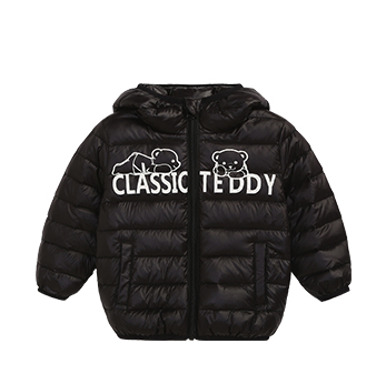 CLASSIC TEDDY 精典泰迪 儿童白鸭绒保暖羽绒服 黑色 120cm