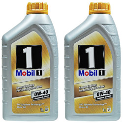 Mobil美孚 欧洲进口 1号 FS 0W-40 SN级 全合成机油 1L *2瓶