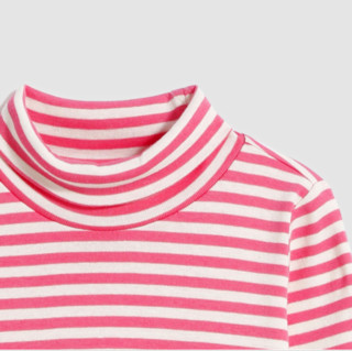 Gap 盖璞 女童高领条纹T恤 614946 粉红色 90cm