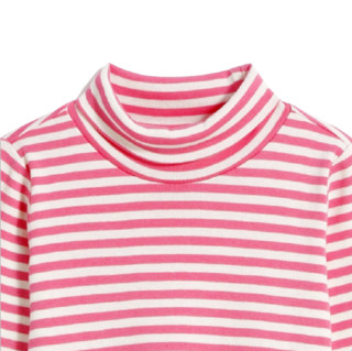 Gap 盖璞 女童高领条纹T恤 614946 粉红色 90cm