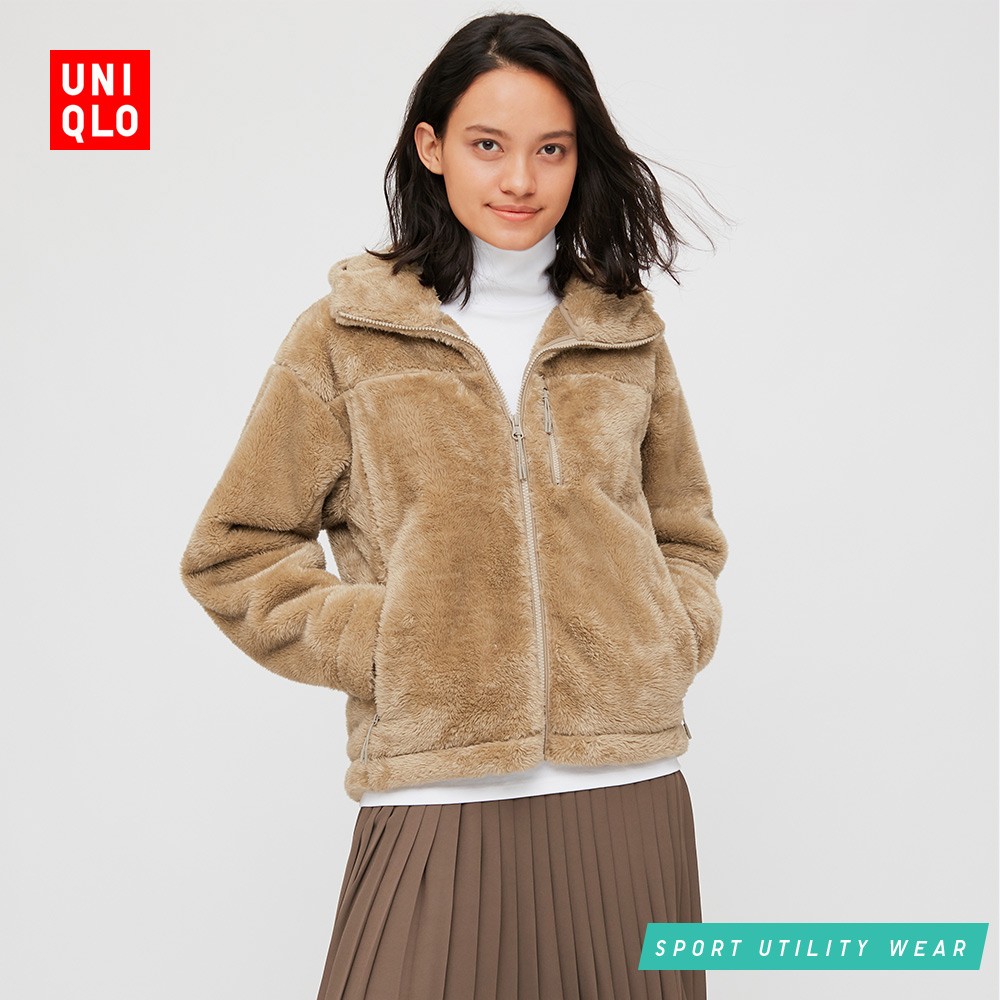uniqlo 优衣库 430126 女装粒绒拉链短外套