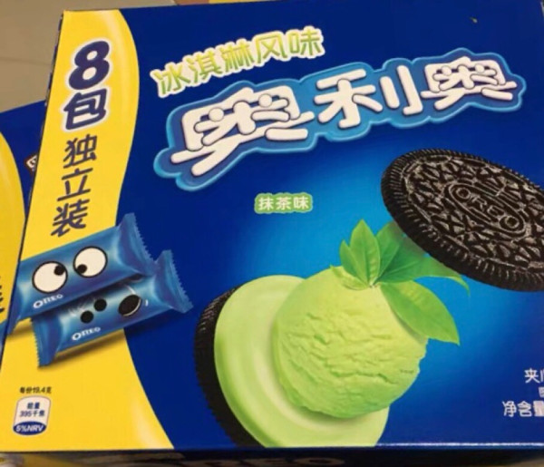 oreo奥利奥冰淇淋夹心饼干抹茶味388g6件
