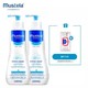 有券的上：mustela 妙思乐保湿润肤乳 300ml 2瓶+面霜40ml