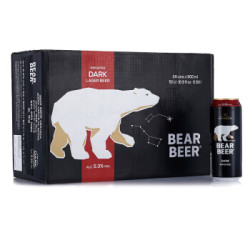 BearBeer 豪铂熊 豪铂熊黑啤酒 500ml*24听 *3件