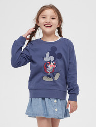 女孩| Gap x Disney迪士尼系列米奇圆领套头卫衣